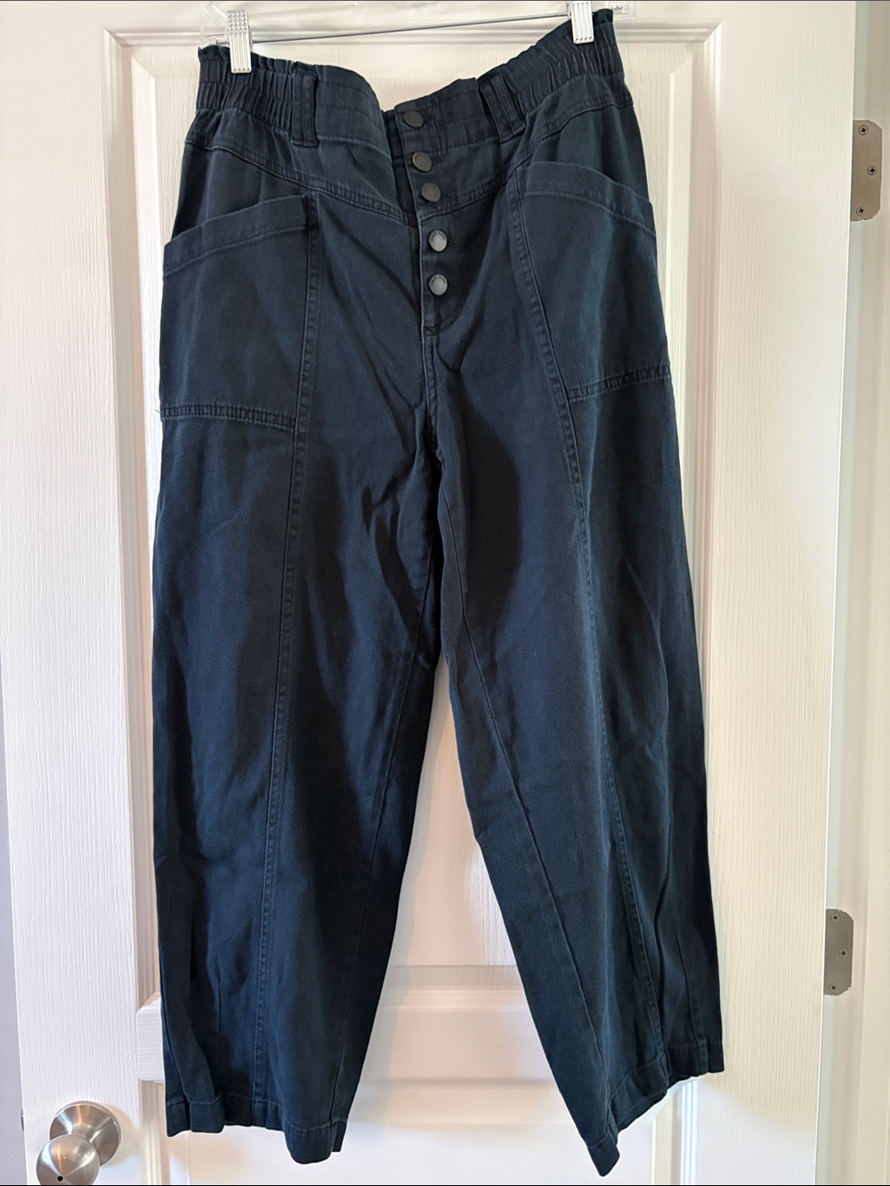 Knox Rose Dark Charcoal Barrel Style Pants